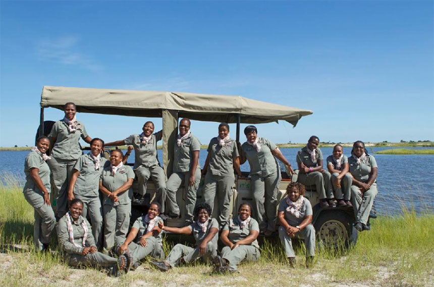 Chobe Game Lodge has the only all-female guiding team in Africa
