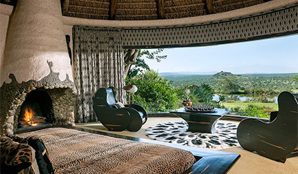 View from a living area - Ol Jogi Private Wildlife Conservancy - Northern Laikipia, Kenya