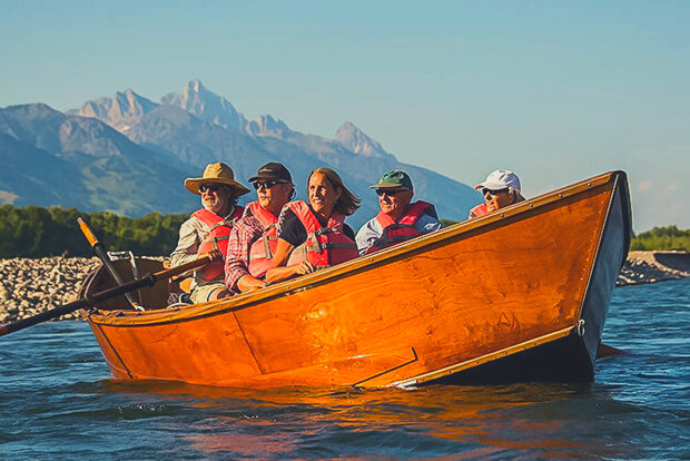 Boating in the Slide Lake