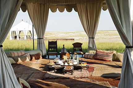 Living area - San Camp - Makgadikgadi Pans National Park Botswana