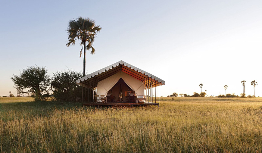 Guest tent - San Camp - Makgadikgadi Pans National Park Botswana