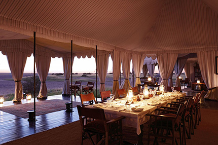 Dining area - San Camp - Makgadikgadi Pans National Park Botswana
