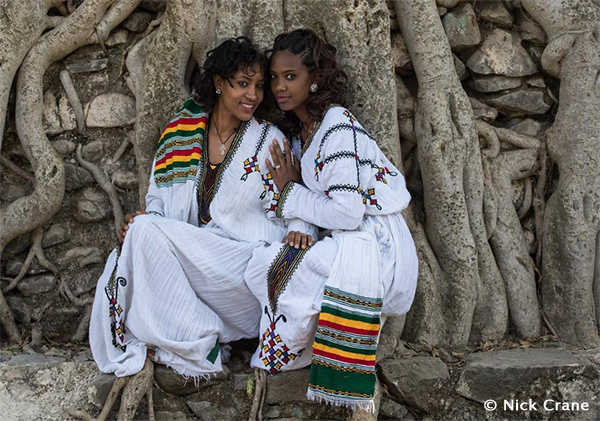 Girls in traditional Attire in Amhara Region