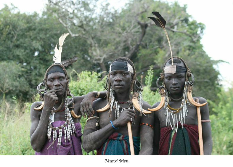 Mursi Men - Mobile Camping In The Lower Omo Valley
