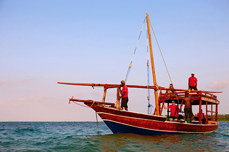 Arabian fishing dhow - Thanda Island - Tanzania