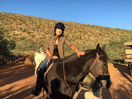 Horse riding at Tawalu Kalahari