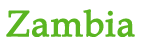 Zambia Text Logo