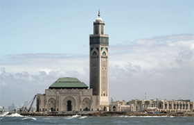 Hassan II mosque in Casablanca