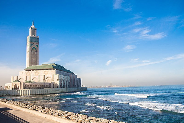 Hassan II mosque in Morocco