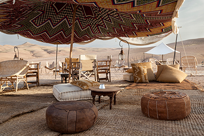 Living area - Scarabeo Camp - Agafay Desert, Morocco