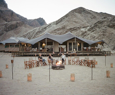 Camp fire - Hoanib Valley Camp - North Damaraland, Namibia