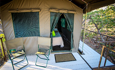 Tent exterior - Huab Under Canvas - Huab Conservancy in Damaraland, Namibia