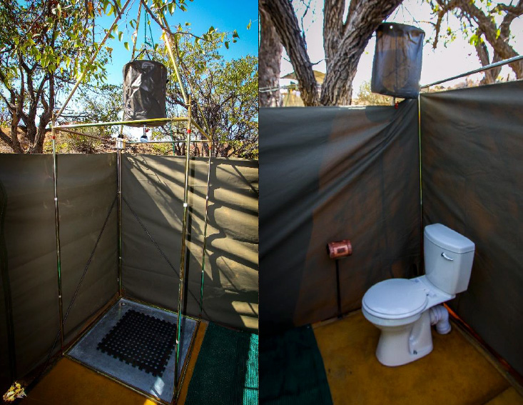 Bathroom - Huab Under Canvas - Huab Conservancy in Damaraland, Namibia