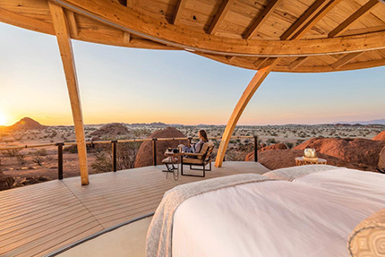 View from bedroom - Camp Onduli Ridge, Namibia