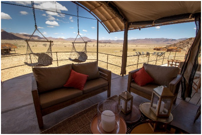 Living area - Sossus Under Canvas | Safari Camps in Sossusvlei, Namibia