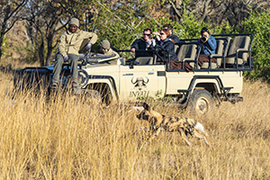 Game drive at  the Inyati Private Game Reserve