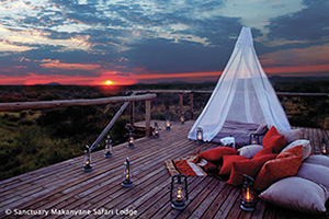 Sleep out - Sanctuary Makanyane Safari Lodge
