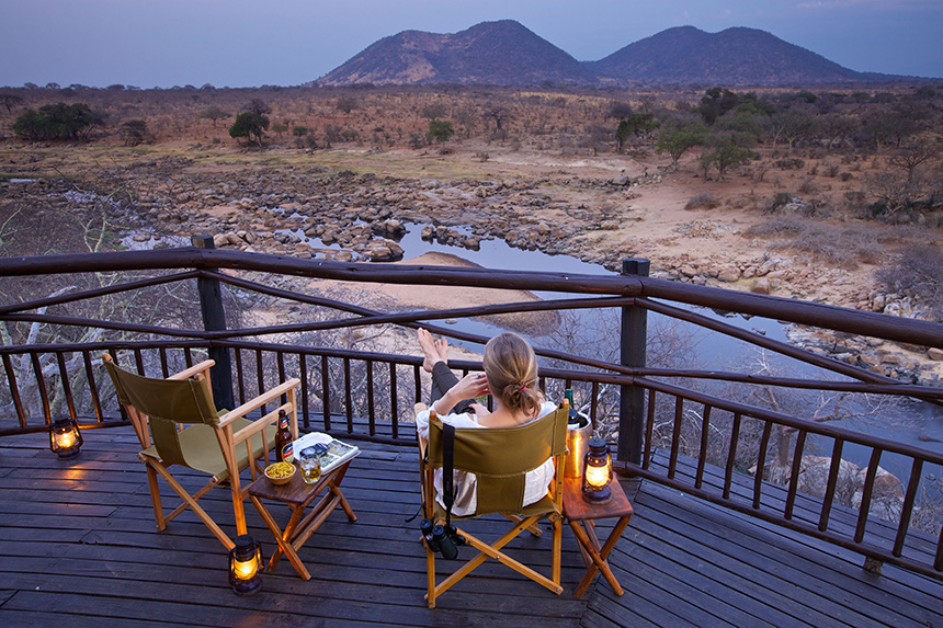 View from the veranda - Ruaha River Lodge