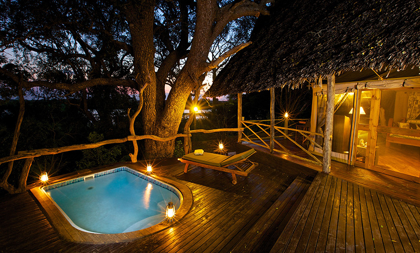 Private plunge pool - Rufiji River Camp