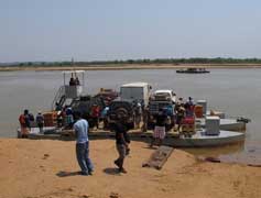 River crossing by a car ferry - Madagascar, October 2-19 2011 Trip Report