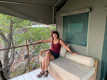 Tent at Tree Tops, Onguma in East Etosha National Park