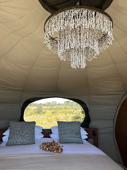 Tent interior - Chisa Nest - Busanga Plains Camp