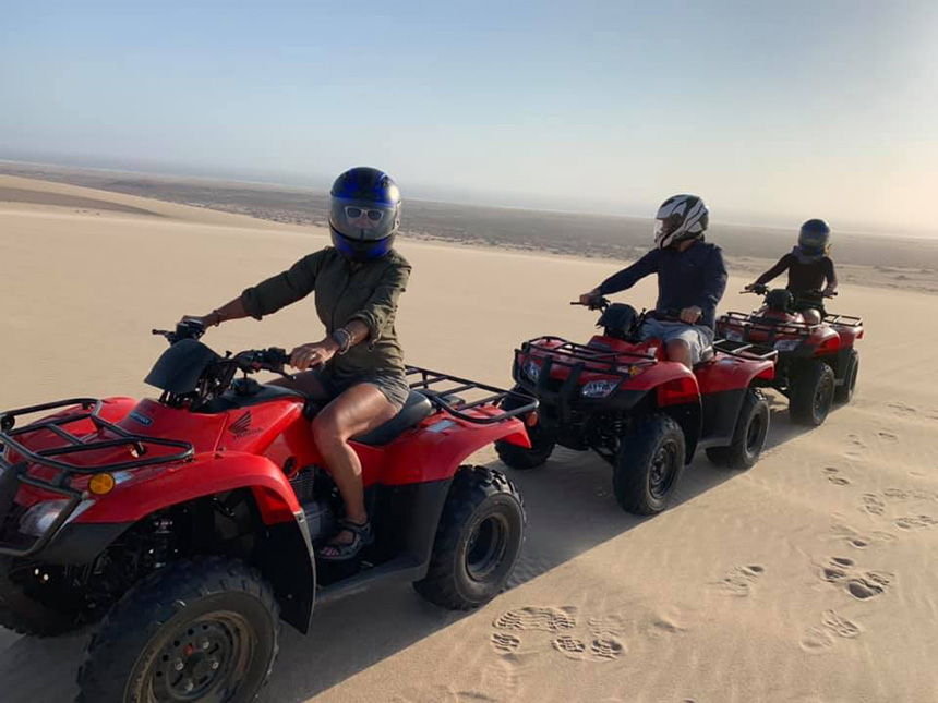 Quad biking on the dunes, Skeleton Coast