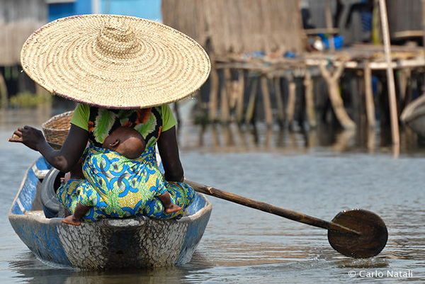 African village on stilts in Ganvie