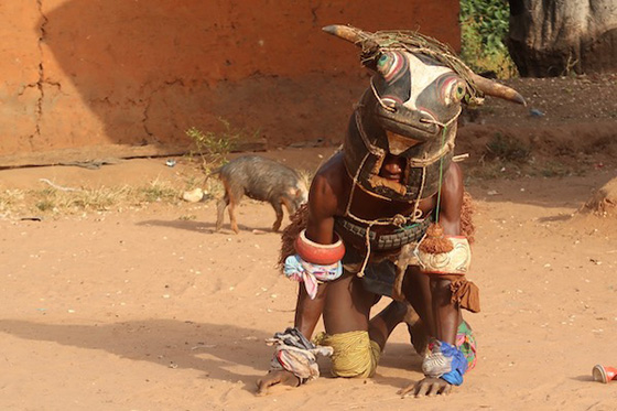 Vaca Bruto Mask Dance in Bijagos, Guinea-Bissau