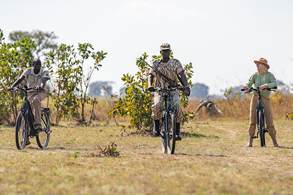 Cycling - Chisa Busanga Camp, Busanga Plains, Zambia
