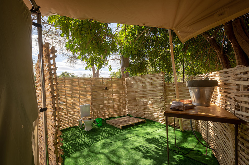 Bathroom - Chula Island Camp - Lower Zambezi National Park, Zambia