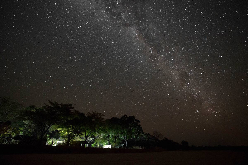 Milky Way stretching endlessly across the sky - Nkonzi Camp - South Luangwa National Park, Zambia